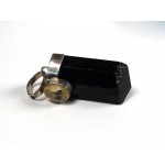 Brazilian Tourmaline Crystal Point with a Faceted Citrine Gem Pendant