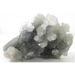 Apophyllite and Chalcedony Crystal Cluster