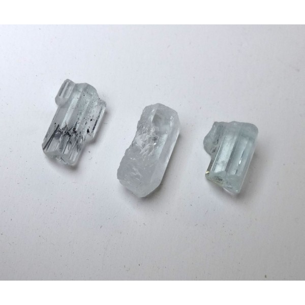 Great Colour Aquamarine Crystals x 3