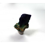 Azurite Crystal with Malachite from Greece
