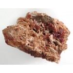 Barite Mineral with Scattered Vanadinite Crystals