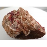 Barite Mineral with Scattered Vanadinite Crystals