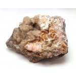 Calcite Cluster with Barite Crystal Fans from Matlock