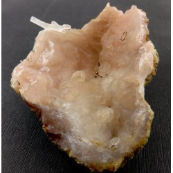 Chalcedony with Protruding crystal Growing