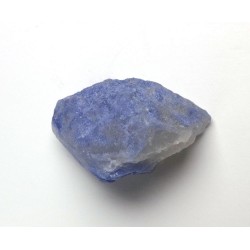 Blue Dumortierite Covered Quartz Crystal