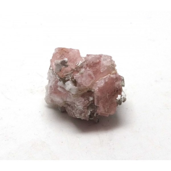 Pink Fluorite Crystals in Matrix