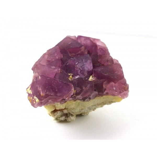Pink Fluorite Crystal Cluster