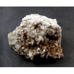 Quartz Crystals Clustered on Killas from Cornwall
