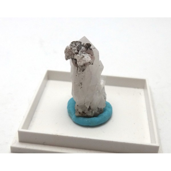Pyrite and Dolomite on Quartz from Cornwall Pyrite and Dolomite on Quartz from Cornwall