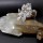 Large Flatter Quartz with Double Terminated Quartz Crystals and Chlorite Coating