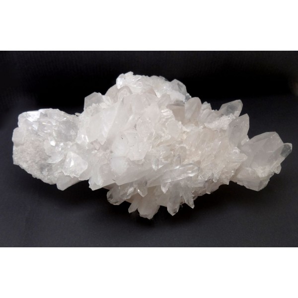 Double Sided Bright Clear Quartz Crystal Cluster