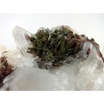 Quartz Cluster with Epidote Quartz Cluster with Epidote
