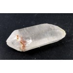 Double Terminated Quartz Point with Garnet