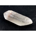 Double Terminated Quartz Point with Garnet