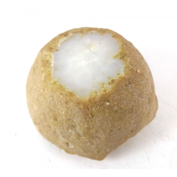 Cut Snowy Quartz Nodule
