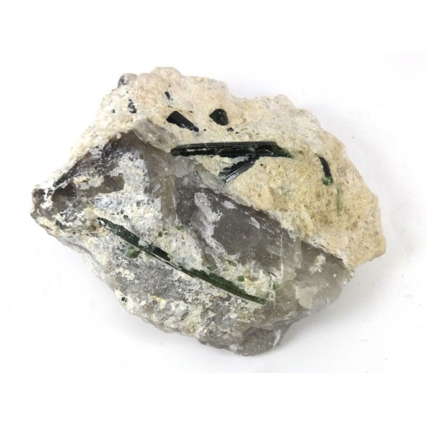 Green Tourmalinated Quartz
