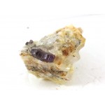 Red Purple Sapphire Crystal on Matrix Rock Red Purple Sapphire Crystal on Matrix Rock