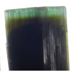 Green Blue and Black Zoned Tourmaline Crystal Formation