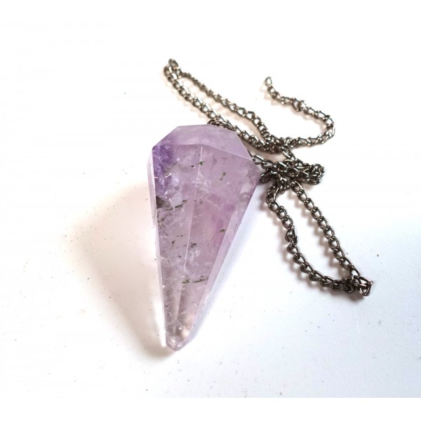 Amethyst Faceted Pendulum