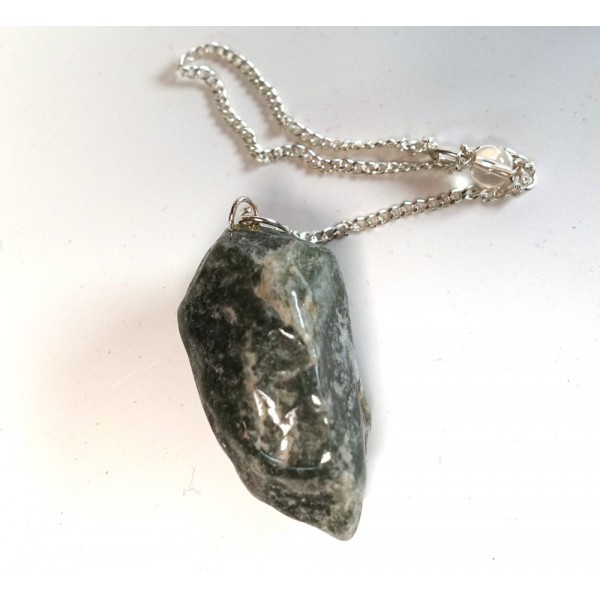 Rough Polished Jasper Pendulum