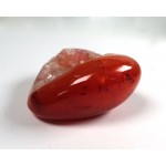 Polished Druzy Carnelian Freeform Pebble