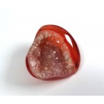 Polished Druzy Carnelian Freeform Pebble