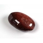 Hematite Quartz Freeform Pebble with Rainbow Inclusions