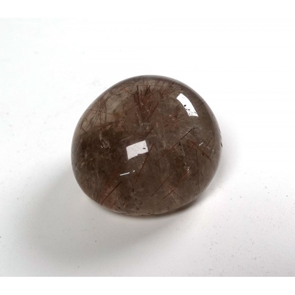 Rutilated Smokey Quartz Seer Pebble Lens