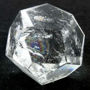 CLEAR QUARTZ CARVED DODECAHEDRON