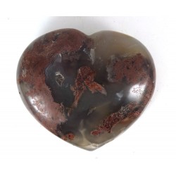 Part Translucent Agate Carved Heart