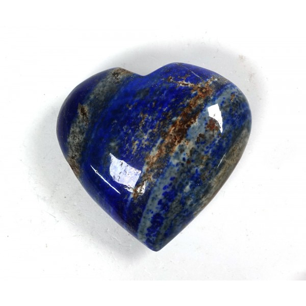 Patterned Lapis Lazuli Heart