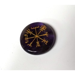 Vegvisir Symbol on Amethyst