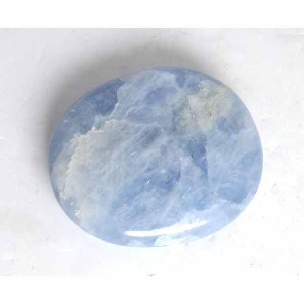 Blue Calcite Polished Pebble