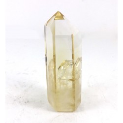 Citrine Faceted Point  with Foil Inclusion