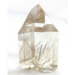 Polished Rutilated Clear Quartz Point