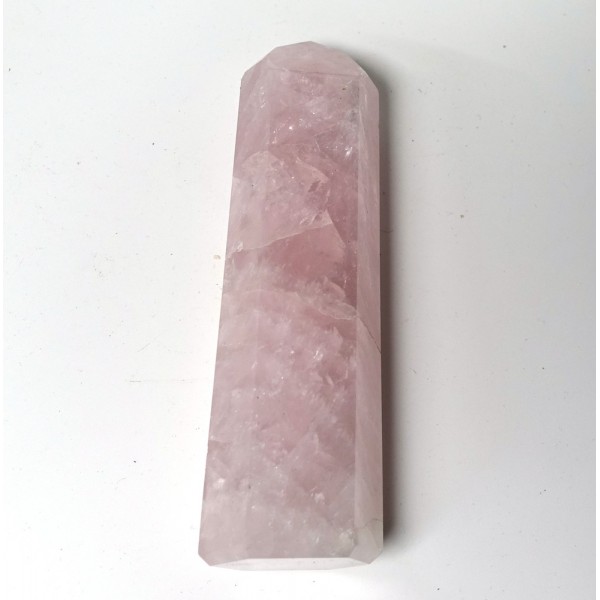 Rose Quartz Polished 6 Sided Point