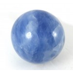 Blue Calcite Crystal Sphere from Madagascar