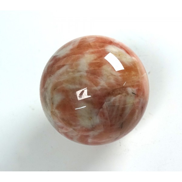 Orange Calcite Sphere from Madagascar