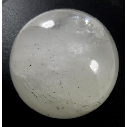 Milky and Part Clear Quartz Crystal Sphere from Brazil