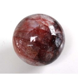 Hematite in Quartz Ball