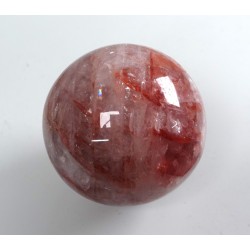 Hematite in Quartz Ball