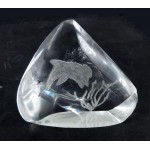 Dolphin Carved on Clear Quartz