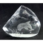 Dolphin Carved on Clear Quartz