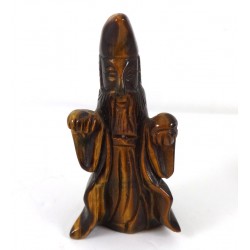 Tiger Eye Wizard Carving