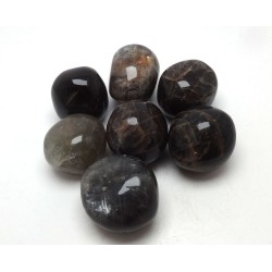 Black Moonstone Polished Pebbles 27-31mm