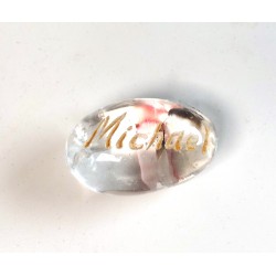 Archangel Michael Clear Quartz Tumble Stone